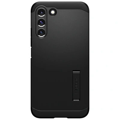 Afbeelding van Samsung Galaxy S22 Plus Hoesje Kunststof Spigen Hardcase/Backcover Zwart Telefoonhoesje Shockproof/Valbescherming