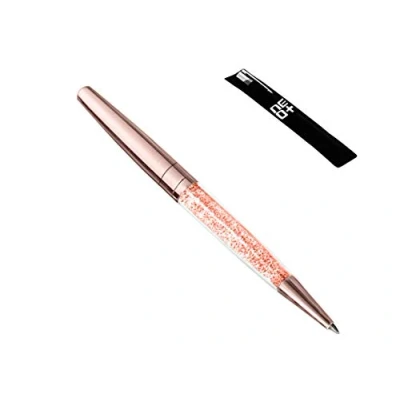 Afbeelding van UK verkoper! Crystal balpen gemaakt met 140 sprankelende kristallen elementen. Pouch Pen en navulling inbegrepen. (Rose Gold)