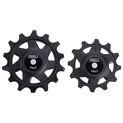 Afbeelding van BBB Cycling Derailleurwieltjes RollerBoys Duurzaam Compatibel met SRAM Zwart 12T 14T BDP 07