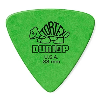 Afbeelding van Dunlop 431R88 Tortex Triangle .88mm plectrum groen