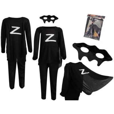 Afbeelding van Zorro kostuum maat S 95 110cm Halloween Carnaval Carnavalskleding Verkleedkleding Feestkledij