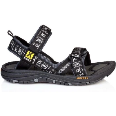 Afbeelding van Source Gobi heren sandalen, zwart, maat 47