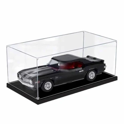 Afbeelding van Display Case voor Lego 10304 Chevrolet Camaro, Acryl Box Camaro Building Blocks model Set, Showcase opslag (het NIET inbegrepen)(3mm)
