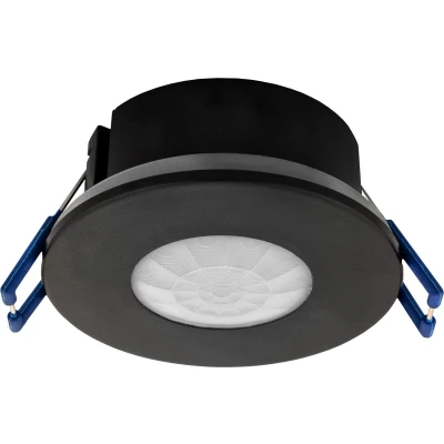 Afbeelding van Ledvion Bewegingsmelder Zwart, Inbouw melder Met Schemerschakelaar, Plafondmontage, IP65, Lichtregeling 360, Werkbereik 8m, Ingebouwde Lichtsensor