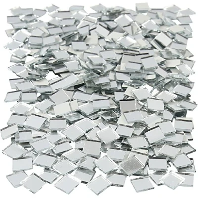 Afbeelding van Spiegel mozaiek tegels, afm 10x10 mm, dikte 2 500 stuks