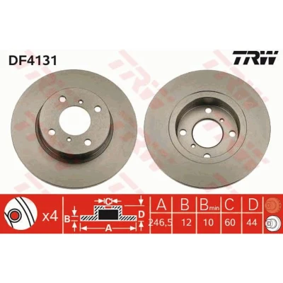 Afbeelding van Trw Remschijf DF4131