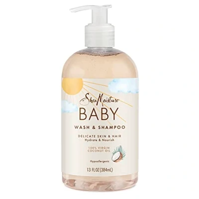 Afbeelding van Shea Moisture Wash &amp; Shampoo 384 ml