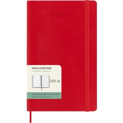Afbeelding van Moleskine, Agenda, WONK 25/26 LG SC Scha.Rot (13 x 21 cm, Engels)