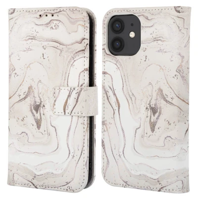 Afbeelding van Apple iPhone 11 Hoesje Kunstleder imoshion Bookcase Sandy Marble Telefoonhoesje