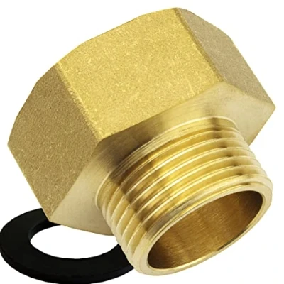 Afbeelding van SHYNE Premium 3/4 inch naar 1 verloopstuk gemaakt van hoogwaardig messing, robuust en roestvrij, aansluitnippel, buismof (Set 2)