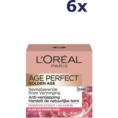 Afbeelding van 6x L&#039;Oréal Age Perfect Golden SPF 20 Dagcrème 50 ml