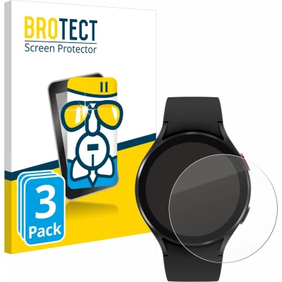 Afbeelding van BROTECT Screenprotector voor Samsung Galaxy Watch 4 (44mm) Folie Beschermfolie Beschermglas transparant (3 Stuks)