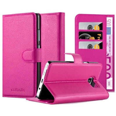 Afbeelding van Cadorabo Hoesje geschikt voor Samsung Galaxy NOTE 5 in KERSEN ROZE Beschermhoes Cover magnetische sluiting Case