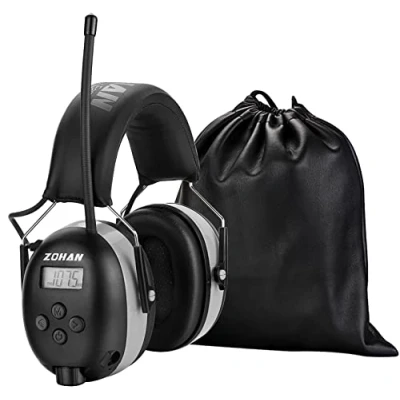 Afbeelding van ZOHAN 042 gehoorbescherming met radio, MP3 FM/AM oorbeschermers voor industrie, ruisonderdrukking, muziek, wieden en lawaai intensieve vrijetijdsactiviteiten, SNR 30dB, NRR