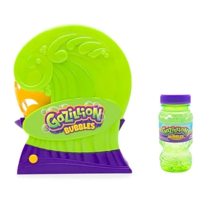 Afbeelding van Gazillion Bubbles premium Rollin Wave Bubble Machine I Unleashes a Endless Flow of Inclusief veilige, niet giftige 4oz oplossing For Kids vanaf 3 jaar, groen, geel,
