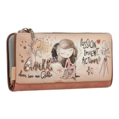 Afbeelding van Anekke Portemonnee Hollywood Flexible RFID Wallet Multicolor Veelkleurig