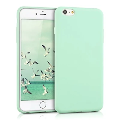 Afbeelding van kwmobile telefoonhoesje geschikt voor Apple iPhone 6 Plus / 6S Hoesje smartphone Back cover in mat mintgroen