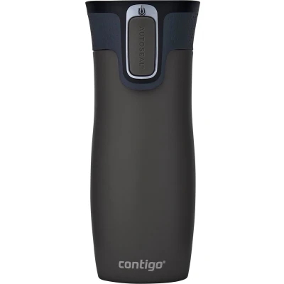 Afbeelding van Contigo West Loop Autoseal thermosbeker, roestvrijstalen isoleerbeker, koffiebeker to go, BPA vrij, lekvrije beker go met Easy Clean deksel, houdt tot 5 uur warm, 470 ml