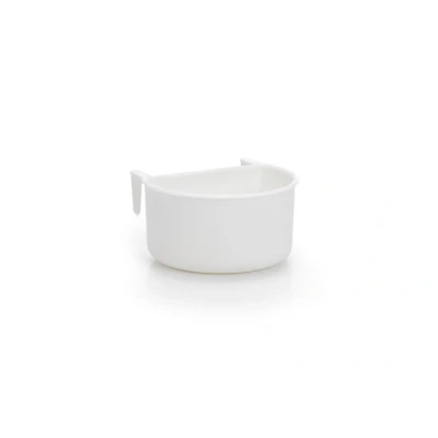 Afbeelding van Fauna Vogel Drink en Voerbak Wit 7,5 x 4 cm