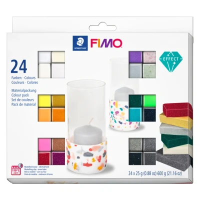 Afbeelding van Fimo effect set colour pack 24 st