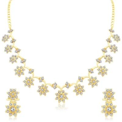 Afbeelding van N3 Collecties Luxe Vergulde Zirkonia Stenen Sieraden Set