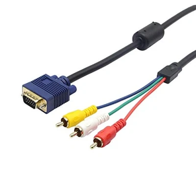 Afbeelding van QiCheng&amp;LYS VGA/HD15/RGB op 3 RGB component voor TV/HDTV kabel, 1,5 m