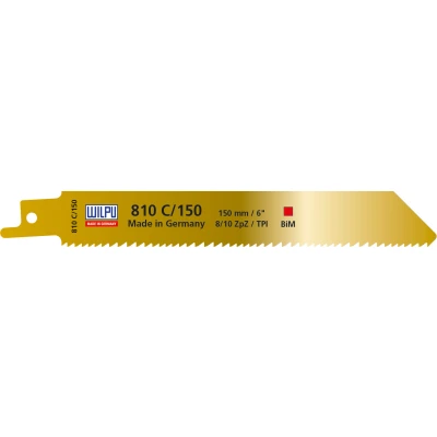 Afbeelding van Wilpu 810C/150 reciprozaagblad hout met metaal( resten) (per 5 stuks)