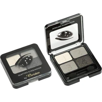 Afbeelding van Christian Faye Eyeshadow quattro black 1 stuks