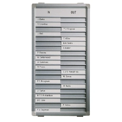 Afbeelding van Aan afwezigheidsbord Legamaster 77x26cm 30 namen