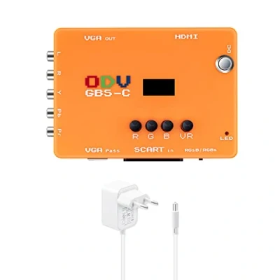 Afbeelding van Mcbazel ODV GBS C YPbPr Component/VGA/RGBS Scart naar VGA/HDMI scanconverter voor retro gaming console, ondersteunt HDMI 720p/960p/1080p uitgang