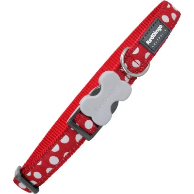 Afbeelding van Dog collar Red Dingo Spots (1,5 x 24 36 cm)