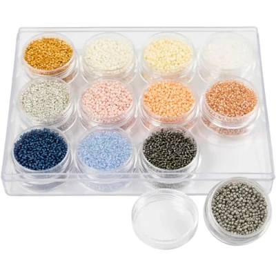 Afbeelding van Creativ Company Rocailles Ronde Glazen Kralen 1,7 mm Pastelkleuren, 12x17 gram