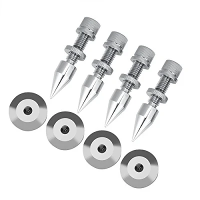 Afbeelding van Luidspreker Spikes, 4 Stuks Spike Isolatie Spikes Stand Voet HiFi Shockproof Cone Base Pads voor Luidsprekers