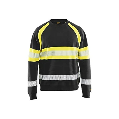 Afbeelding van Blaklader Sweatshirt Hi vis Klasse 1 Bla Klader 3359 ZWART/GEEL MT XS