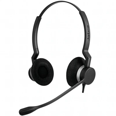 Afbeelding van Jabra Biz 2300 QD Duo Siemens Headset Bedraad Hoofdband callcenter Blu