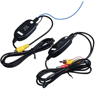 Afbeelding van NEW 2,4 GHz draadloze video achteruitrijcamera RCA zender ontvanger kit voor auto monitor Cam DVD GPS autoradio speler module adapter trigger