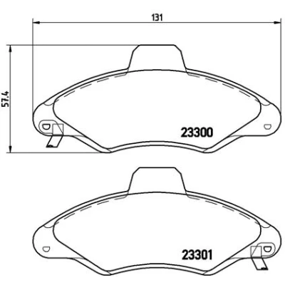 Afbeelding van Brembo Remblokset P 24 045