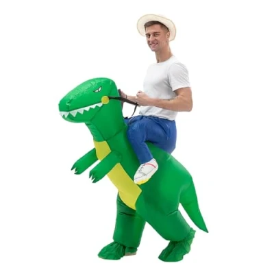 Afbeelding van Opblaasbaar kostuum dinosaurus Halloween fancy dress cosplay carnaval kostuums volwassen