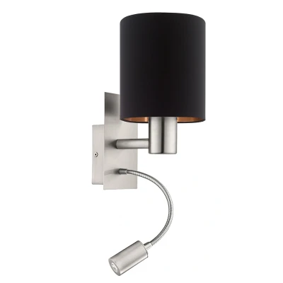 Afbeelding van EGLO PASTERI Wandlamp E27 Ø 25.0 cm Nikkelmat