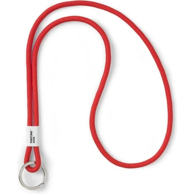 Afbeelding van Copenhagen Design Pantone Sleutelhanger met Koord Keycord Rood
