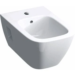 Afbeelding van Geberit renova plan wandbidet kraangat midden met overloop keramiek 350 x 540 260mm bxdxh glans wit 500 380 01 1