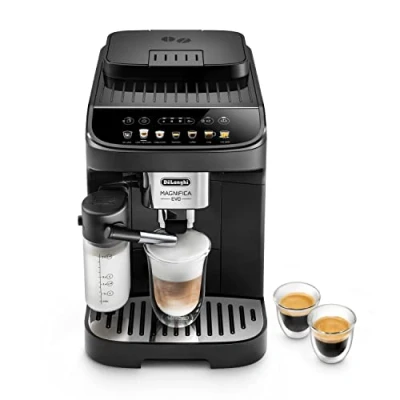 Afbeelding van De&#039;Longhi Magnifica Evo ECAM292.81.B, Volautomatisch Espressomachine met LatteCrema Technology Melkreservoir, 7 One Touch Recepten, Soft Bedieningspaneel, Instelbare Koffiesterkte, Zwart