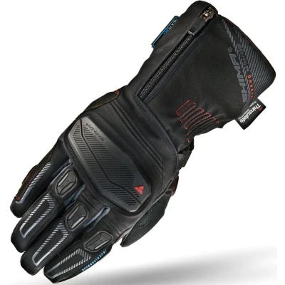 Afbeelding van SHIMA INVERNO Motorhandschoenen voor heren, het hele jaar door, waterdicht, touchscreen, geïsoleerde handschoenen met enkel en vingerbeschermers, handpalmschuiver, versterkte handpalm (zwart, L)