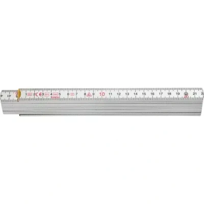 Afbeelding van Hultafors h4010w DU duimstok hout wit 2m