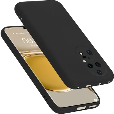Afbeelding van Cadorabo Hoesje geschikt voor Huawei P50 PRO in LIQUID ZWART Beschermhoes gemaakt van flexibel TPU silicone Case Cover