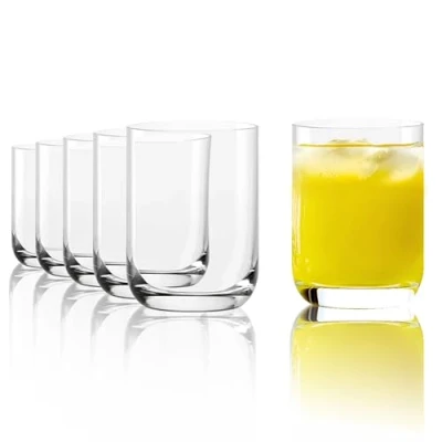 Afbeelding van STÖLZLE LAUSITZ Classic Sapglazen, 180 ml (randvol), set van 6 drinkglazen, elegante universele glazen, waterglazen, sapglazen loodvrij kristalglas, onbreekbaar en vaatwasmachinebestendig