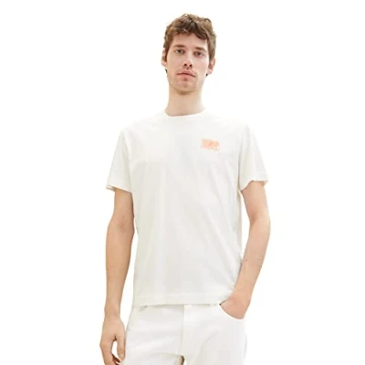 Afbeelding van TOM TAILOR 1036431 T shirt, 10332 gebroken wit, M, Off White, M