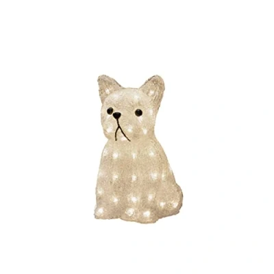 Afbeelding van LED Kerstfiguur hond, buldog, zittend Konstsmide