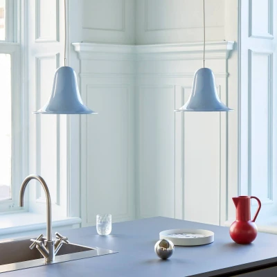 Afbeelding van VERPAN Pantop hanglamp Ø 23 cm lichtblauw