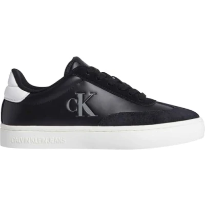 Afbeelding van Calvin Klein Dames Classic Cupsole Low Mg Mix Yw0yw01611 Sneakers, Zwart Helder Wit, 39.5 EU